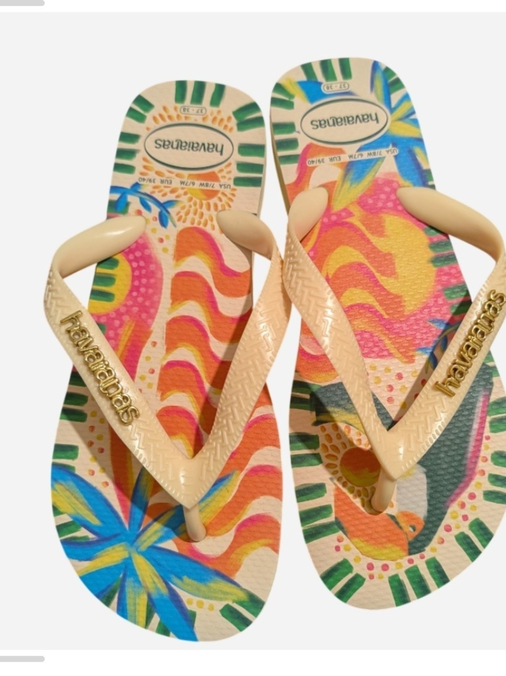 Havaianas Women's Peach Tropical Flip Flops